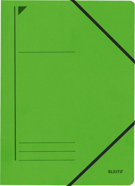Eckspanner LEITZ 3980, DIN A4, Colorspankarton 430 g/m², grün