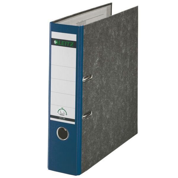 Ordner LEITZ 1080 180° Wolkenmarmor, DIN A4, 80 mm, Rücken: blau