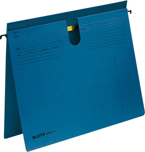 Hängehefter LEITZ ALPHA 1814, SERIE 18, kaufm./Amtsheftung, blau