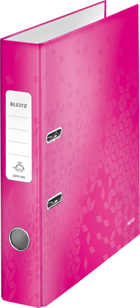 Ordner LEITZ 1006 WOW 180º, DIN A4, 52 mm, pink