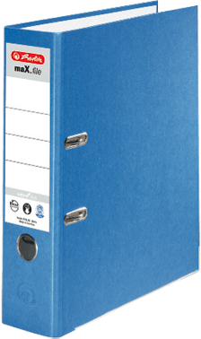 Ordner Herlitz maX.file nature plus, DIN A4, Rücken 80 mm, blau