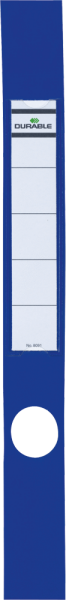 Ordnerrückenetiketten DURABLE ORDOFIX 809106 schmal/lang blau 10 St./Pack.
