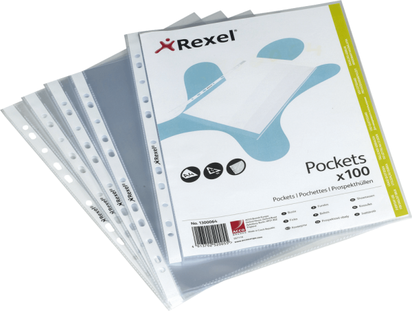 Prospekthüllen Hetzel 1300063, DIN A5, 80 µ, 100 Stück, glasklar
