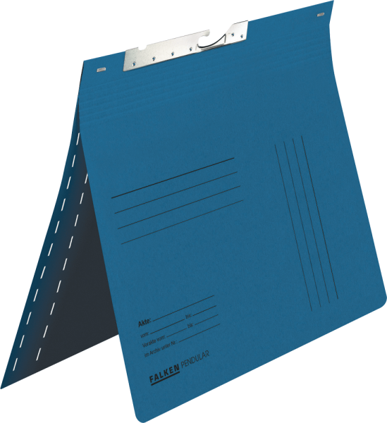 Pendelhefter FALKEN 15033816, variable Heftung (kaufm./Amtsheftung), 320 g/m², blau