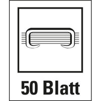 Langarmheftgerät RAPESCO R79026A3, 50 Blatt, schwarz