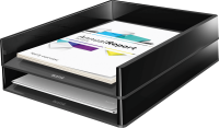 Briefkorb LEITZ Duo Colour 5361, DIN A4+, schwarz / grau
