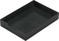 Schublade styro doc, 1 Längs- & 2 x Querstege, schwarz