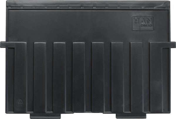 Stützplatte HAN 9025 DIN A5 quer, Polystyrol, schwarz