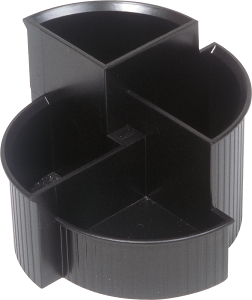 Stifteköcher helit Multi Linear, 4 Fächer, schwarz