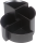 Stifteköcher helit Multi Linear, 4 Fächer, schwarz