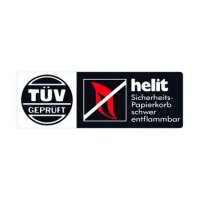 Papierkorb helit 61063, 12 Liter, schwarz