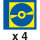 CD-/DVD-Hülle DURABLE COVER M, für 4 CDs, 5 Stück, transparent