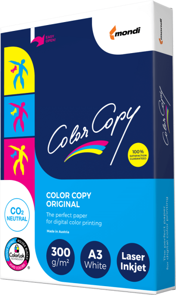 Farblaserpapier COLOR COPY DIN A4, 300 g/m², hochweiß, 125 Blatt