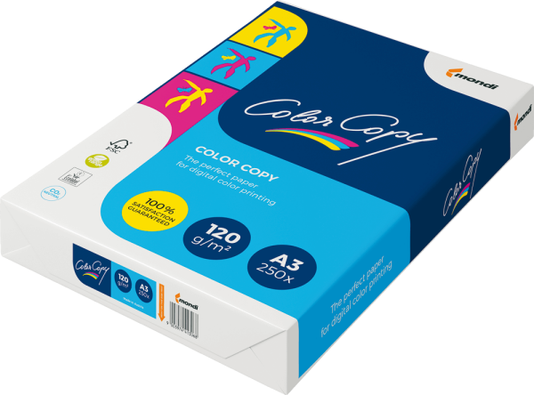 Farblaserpapier COLOR COPY DIN A3, 120 g/m², hochweiß, 250 Blatt