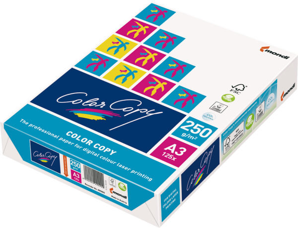 Farblaserpapier COLOR COPY DIN A3, 250 g/m², hochweiß, 125 Blatt