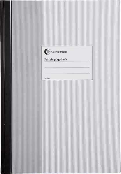 Posteingangsbuch Coswig Papier, DIN A4, 96 Blatt
