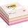Haftnotizwürfel Post-it® 2028P, 76 x 76 mm, 450 Blatt, pastellpink etc.