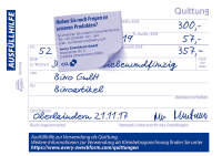 Quittung Avery Zweckform 1735, zzgl. MwSt., DIN A6 quer, 2 x 40 Blatt SD