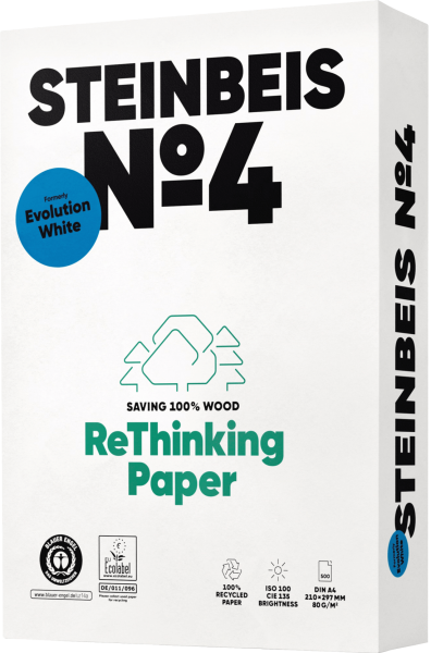 Kopierpapier Steinbeis No. 4 Evolution White, DIN A4, 80 g/m², weiß
