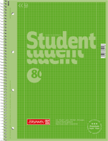 Collegeblock BRUNNEN Student DIN A4 - 80 Blatt - kariert
