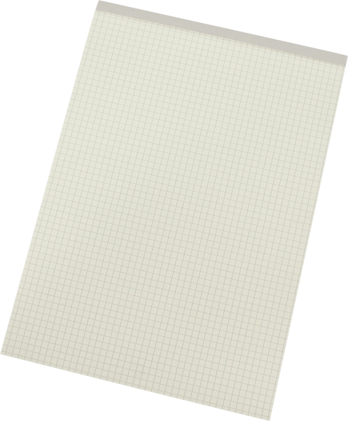 Notizblock Soennecken RC 1250, DIN A4, 50 Blatt, kariert, weiß