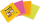 Haftnotizen Post-it® Super Sticky 6910YPOG, 48 x 48 mm, neon, 4 Blöcke