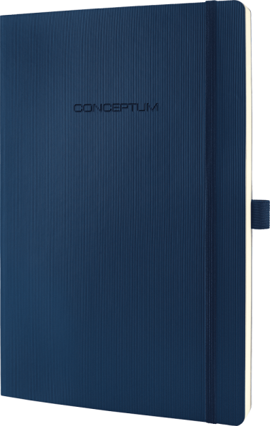 Notizbuch SIGEL Conceptum CO316, ca. DIN A4, 97 Blatt, blau, kariert