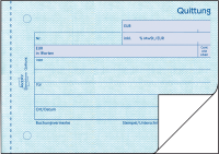 Quittung Avery Zweckform 321, inkl. MwSt., DIN A6 quer, 2 x 50 Blatt, SD
