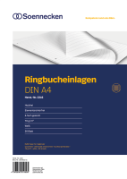 Ringbucheinlage Soennecken DIN A4, 70 g/m², liniert,...