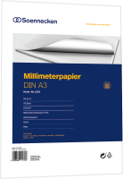 Millimeterblock, DIN A3, 50 Blatt, Bücherschreibpapier