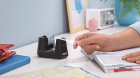 Tischabroller tesa® ecoLogo Smart 53904, schwarz + Klebefilm
