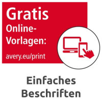 Universaletiketten Avery Zweckform 6120, 105 x 148 mm, 100 Stück, weiß