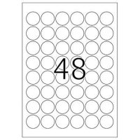 Folienetiketten HERMA 4571, rund, 30 mm, 960 Stück, weiß