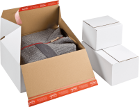 Versandkarton ColomPac® Premium CP155.255, Blitzboden, 31 x 13,3 x 19 cm, weiß