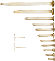 Musterbeutelklammer ALCO Rundkopf, 7 x 17 mm, 100 Stück
