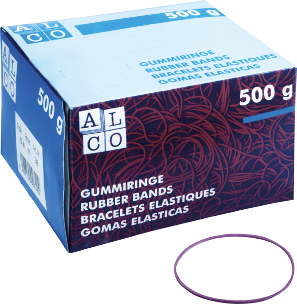 Gummiringe ALCO, 85 mm, rot, 500 g