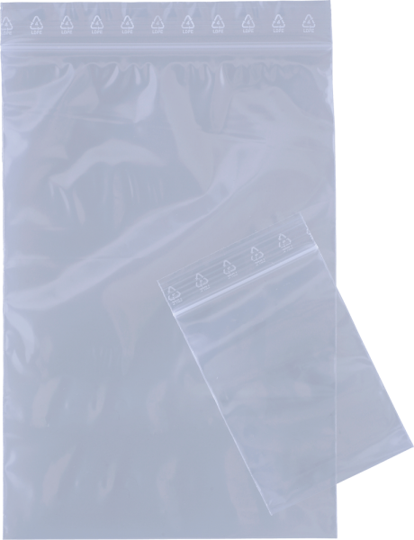 Druckverschlussbeutel für DIN A6, 120 x 170 mm, 0,05 mm, 100 Stück