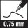 Permanentmarker edding 404, 0,75 mm, Rundspitze