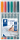 Folienstift STAEDTLER® Lumocolor F, 0,6 mm, farbig sortiert, 6 Stück