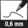 Folienstift STAEDTLER® Lumocolor F, 0,6 mm, farbig sortiert, 6 Stück