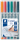 Folienstift STAEDTLER® Lumocolor S, 0,4 mm, farbig sortiert, 6 Stück