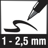 Folienstift STAEDTLER® Lumocolor, 1-2,5 mm, permanent, schwarz