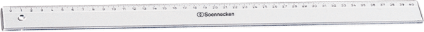 Lineal Soennecken 1822, 40 cm, Kunststoff, transparent