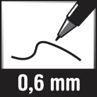 Folienschreiber edding 4-151-4, 0,6 mm, non-permanent, farbig sortiert, 4 Stück