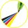Mehrfarbkugelschreiber BIC® 4Colours Fluo - blau, schwarz, rot, neongelb
