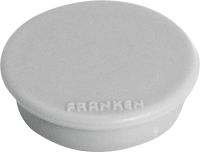 Magnete Franken, rund, 38 mm, 10 Stück, grau