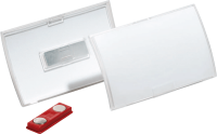 Namensschilder DURABLE 8212 Click Fold, 75 x 40 mm, mit...
