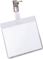 Namensschilder DURABLE 8003, 90 x 60 mm, mit Clip,...
