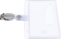 Ersatzclip Namensschild, Metall/Gewebe, 25 Stück
