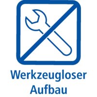 Moderationswand Legamaster, 120 x 150 cm, mit Rollen, klappbar, kartonkaschiert, weiß/anthrazit